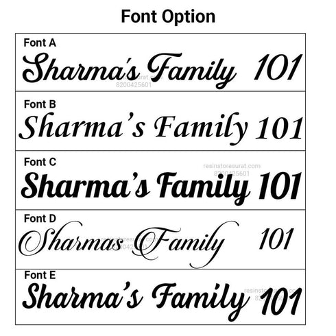 Acrylic Name Customized For Round Name Plate